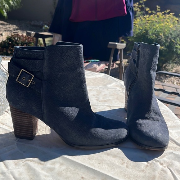Cole Haan Shoes - Cole Haan blue leather booties